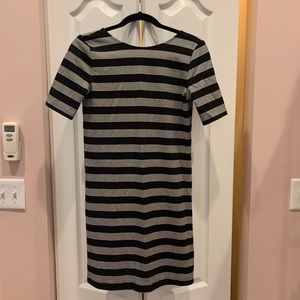 GAP Black and White Striped Dress